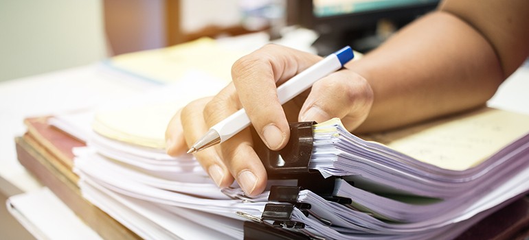 Stack of papers