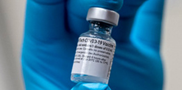 Vial of Pfizer-BioNTech COVID-19 vaccine