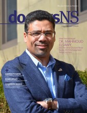 Dr. Mahmoud Elsawy on the May cover of the doctorsNS magazine